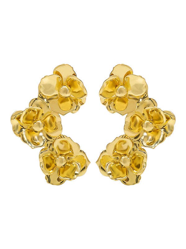 VividLux - Wholesale Dangle Earrings - Flower Shape Earrings Accessories0