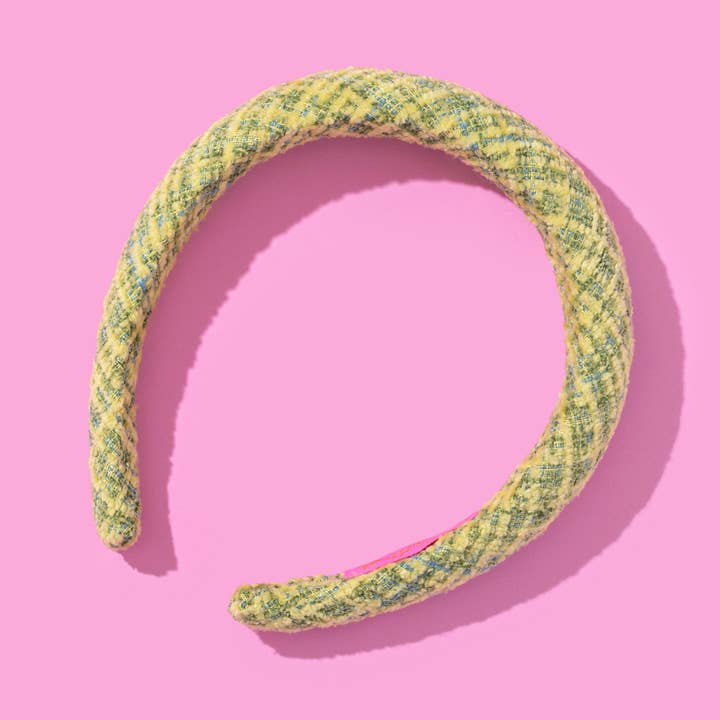 *EN SOLDE* Bandeau rembourré - Tweed - Déesse Verte pour la vente par Taylor Elliott Designs