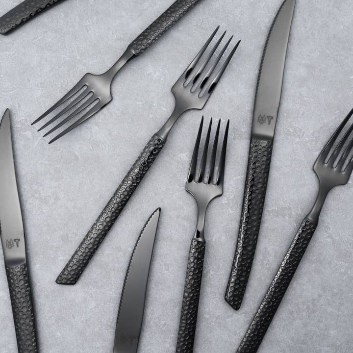 LAVA Steak-Set – Anthrazit (8 Teile) für den Großhandel von Vargen & Thor