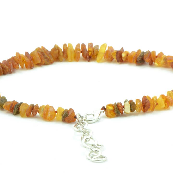 Cognac & honung Amber sällskapsdjur krage med justerbar kedja för wholesale av The Natural Amber