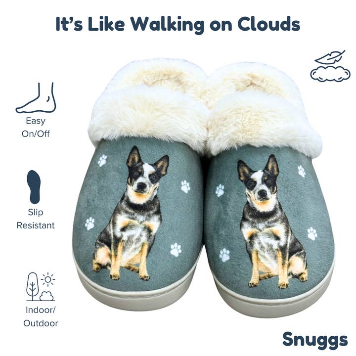 E&S Pets - Wholesale Slippers - Unisex - Australian Cattle Dog Snuggs Slipper - Comfy - Pet lovers