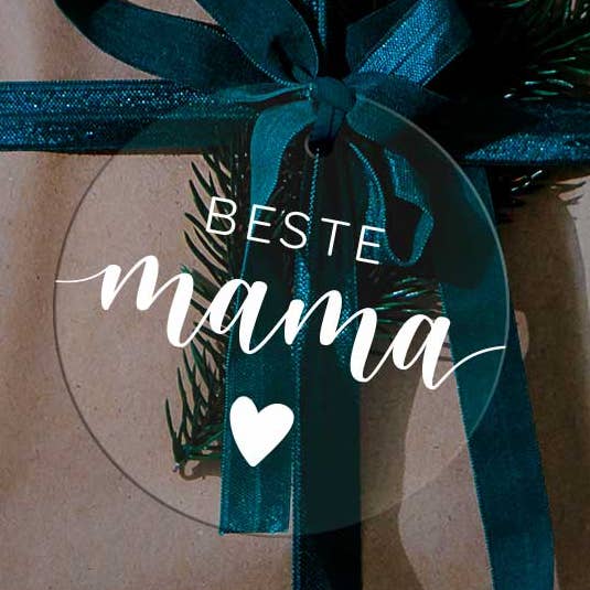 acryl hanger „Beste Mama” - enkel voor wholesale door Happy Print Store