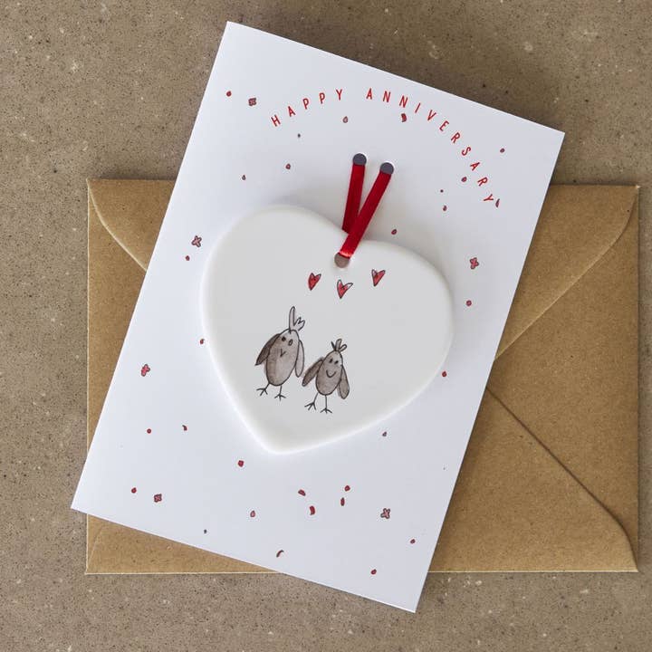 Tarjeta de aniversario Lovebirds Keepsake para venta al por mayor de This is Nessie