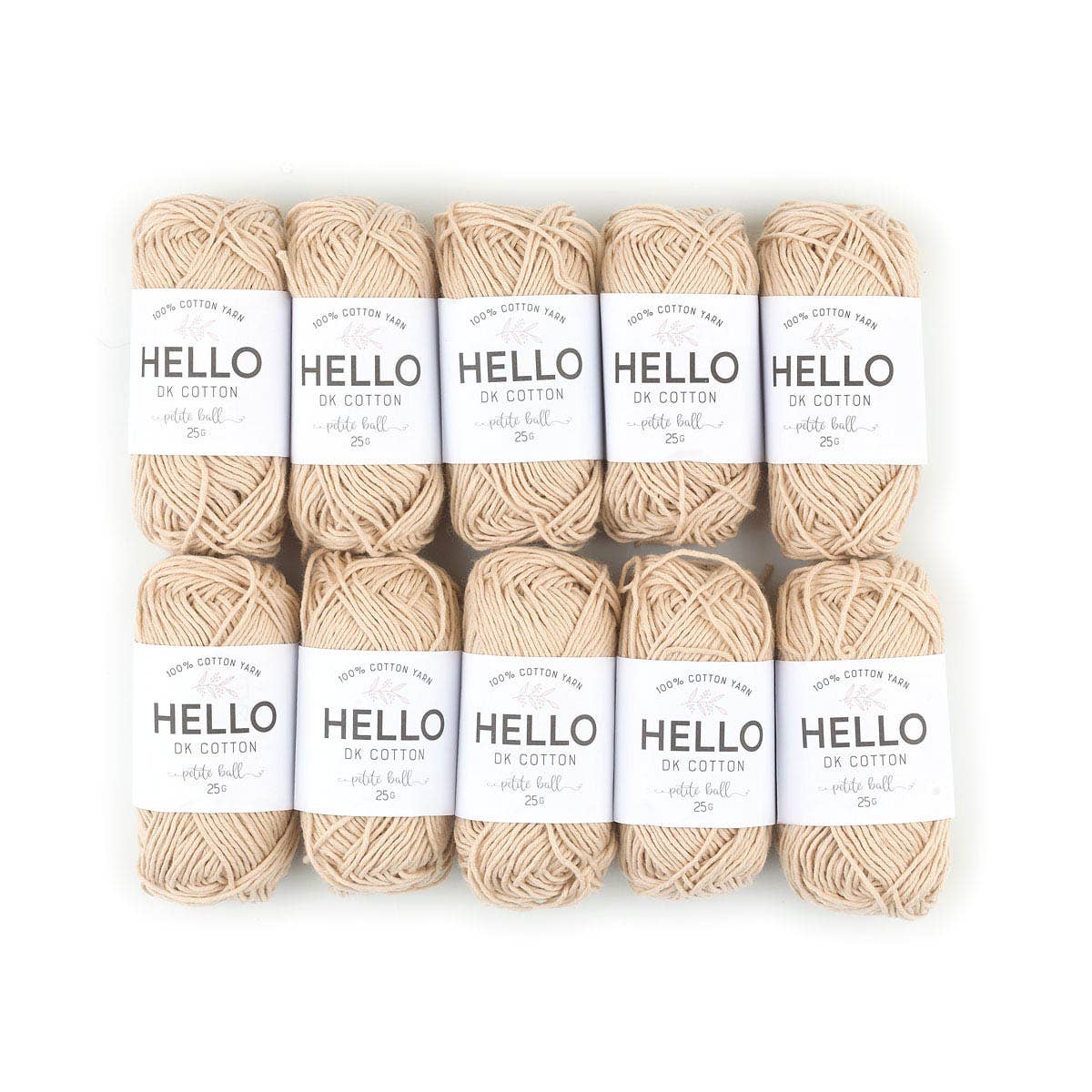 Creative World of Crafts – wholesale Garn – HEJ 100% bomull 25g Amigurumi garn förpackning med 10 bollar57