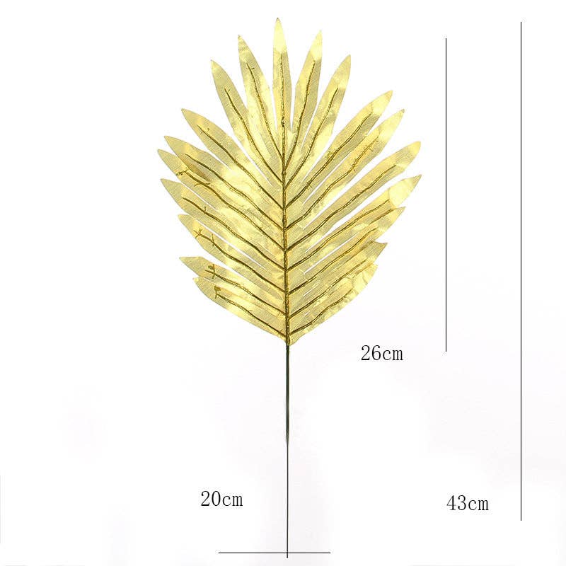 Your Party Box - Vente Décalcomanie – décorations de fête - Feuilles dorées - Ensemble de 115