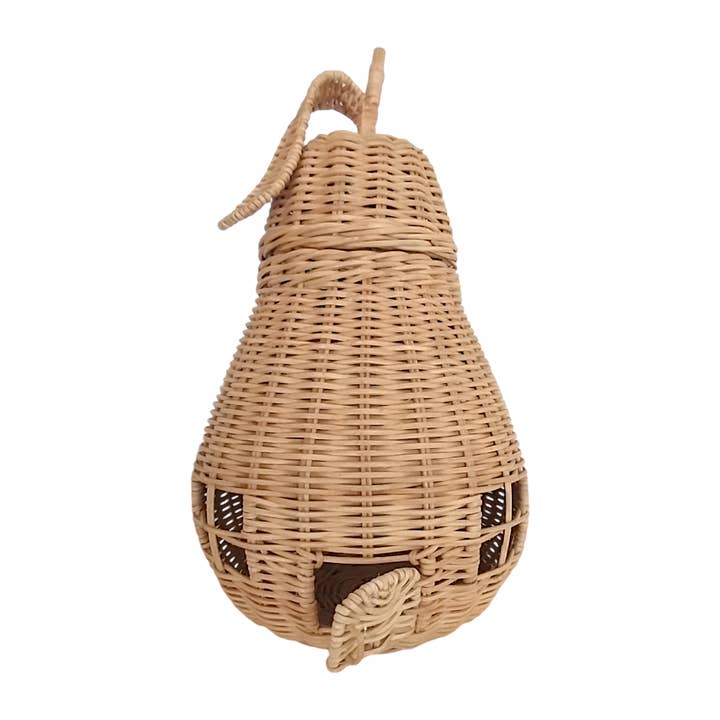 The Artisan and Company - Wholesale Basket - Kids & Baby - Handmade Rattan Pear Storage Basket