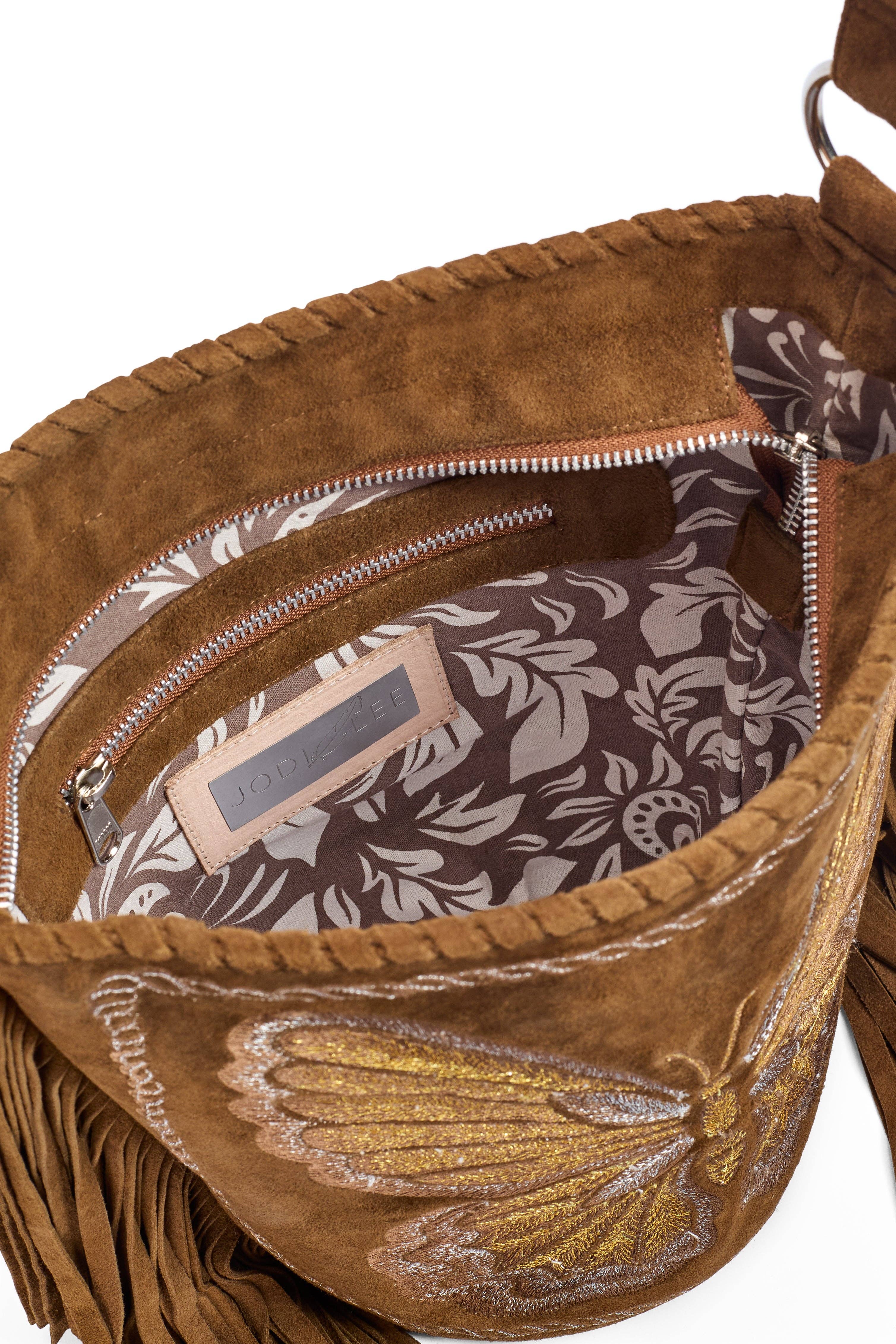 California Sister Embroidery Bag Whiskey for wholesale on Faire4