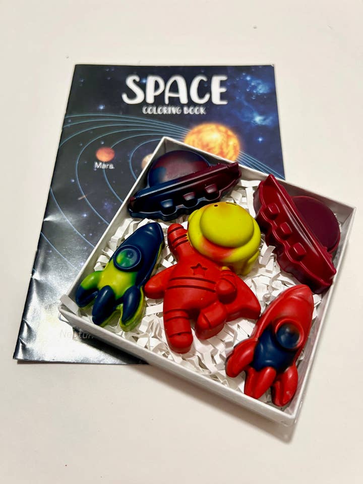 Coloring Bundle: Multicolored Space Crayons for wholesale by Cool Crayations