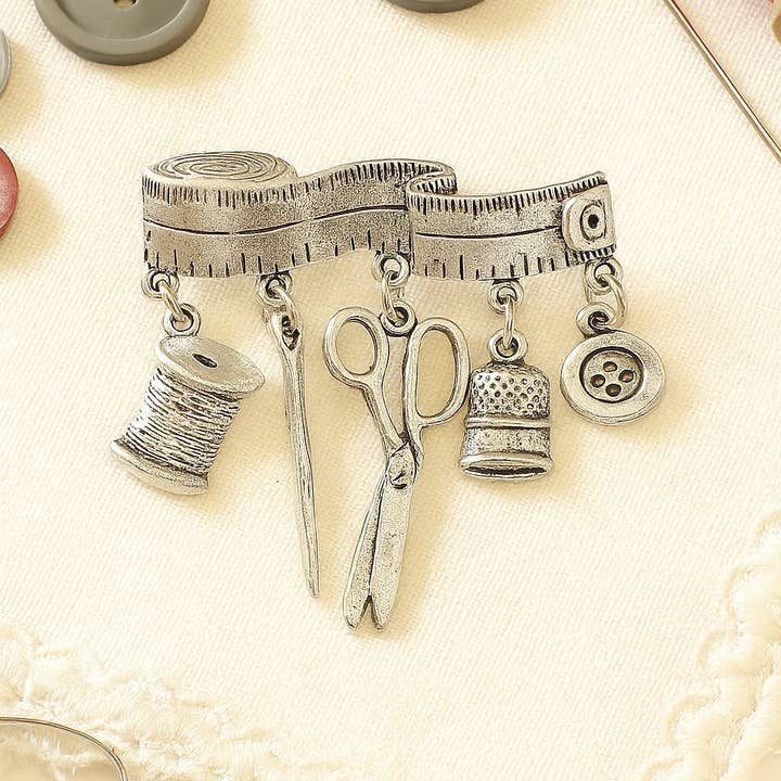 Wild & Free - Wholesale Brooch - Broche de Costurera de Estilo Vintage3