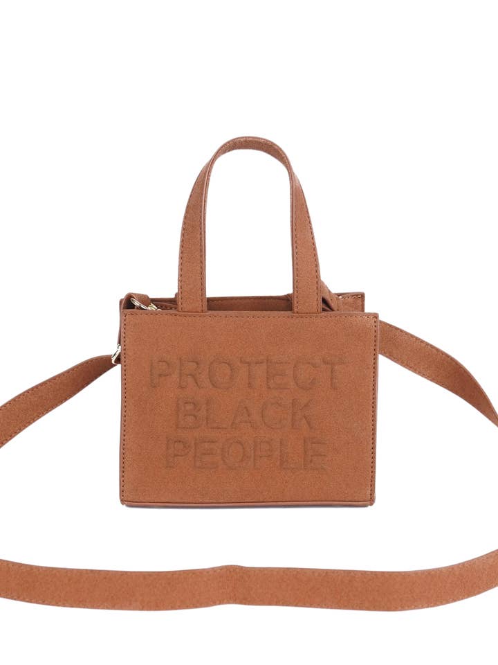 PBP - Mini-Tasche aus Veloursleder (Cognac) für den Großhandel von CISE