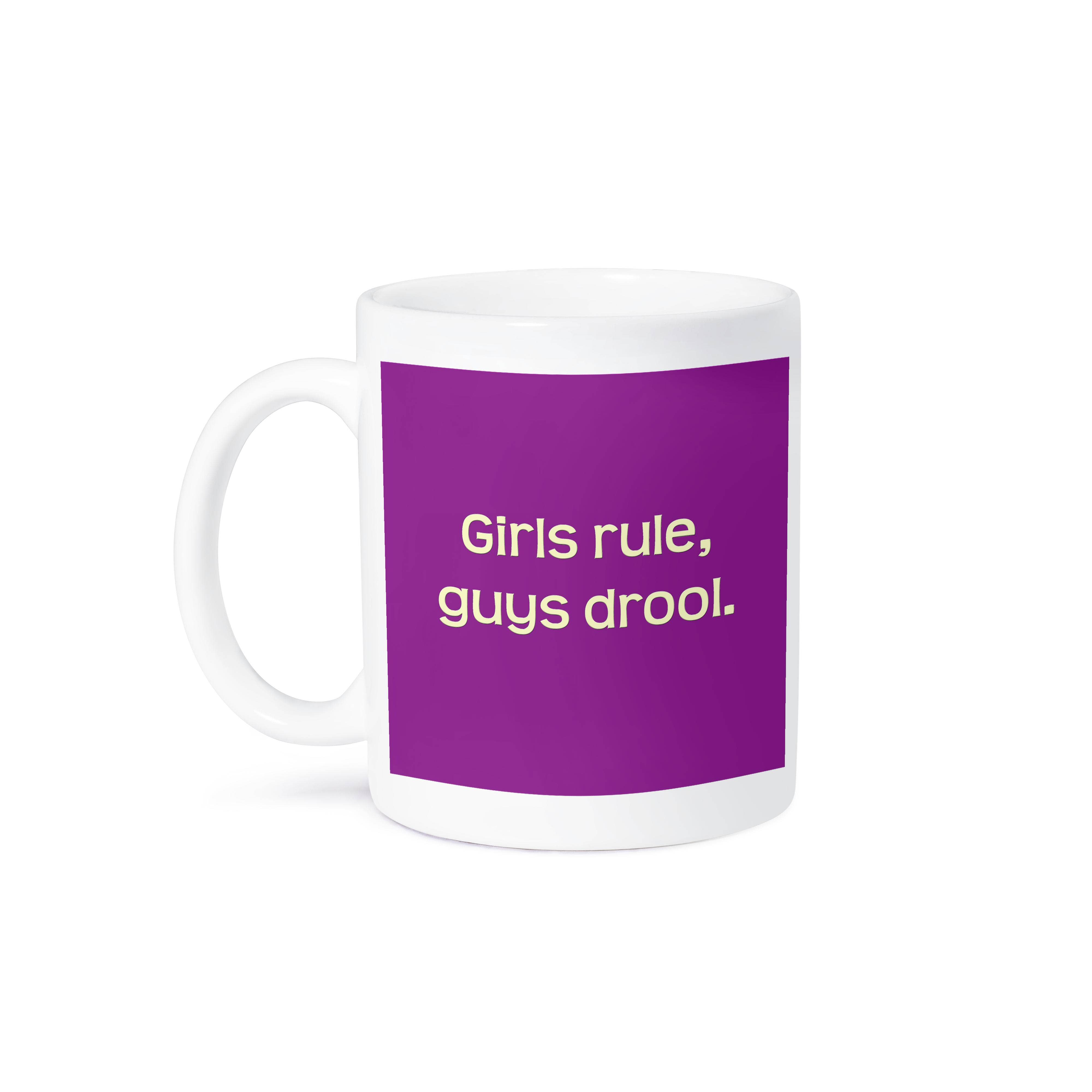 3dRose - Wholesale Coffee Mug - 3dRose, Girls Rule, Guys Drool, Mug8