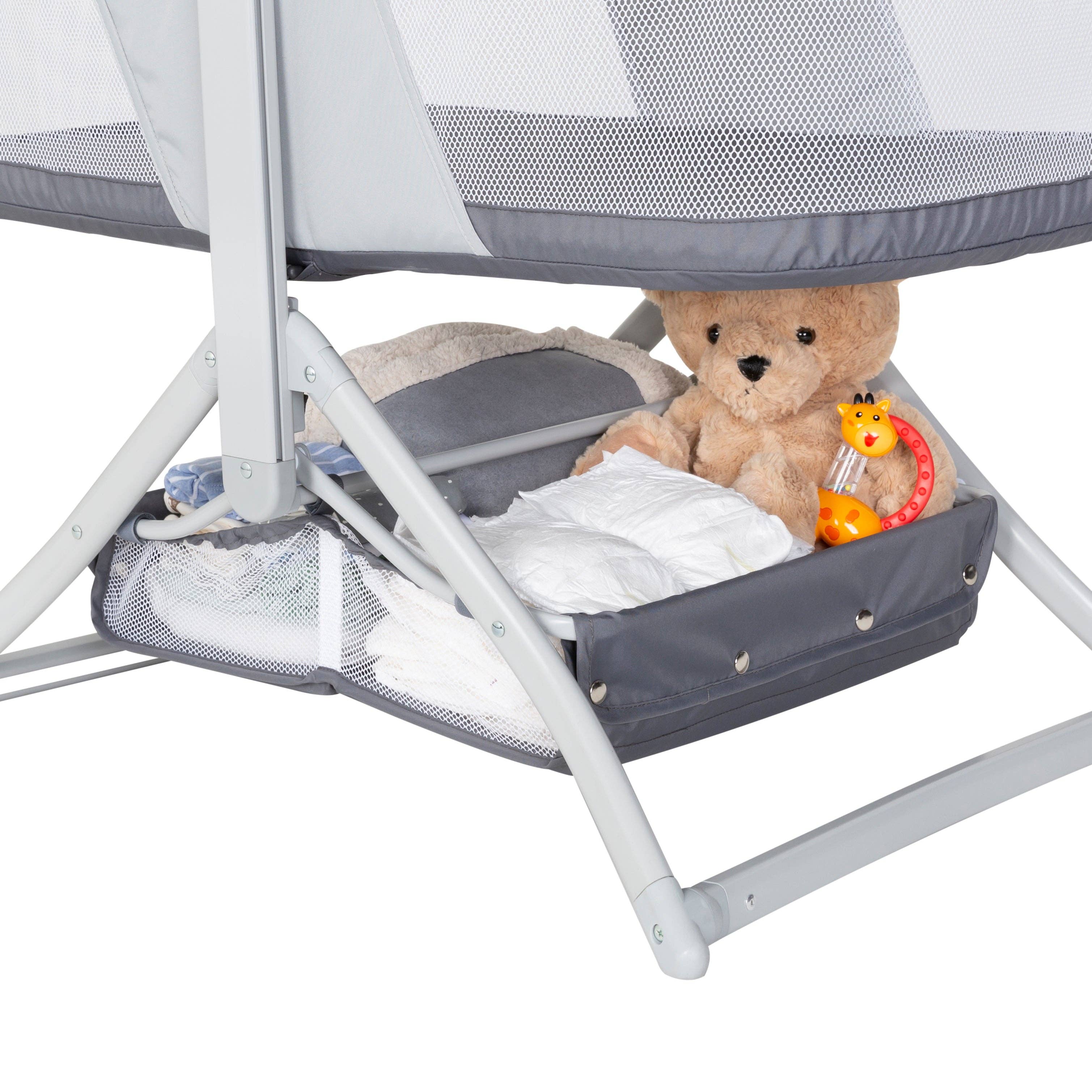 Baby Trend - Wholesale Bassinet - Baby - Quick-Fold 2-in-1 Rocking Bassinet- Shadow Stone Gray4