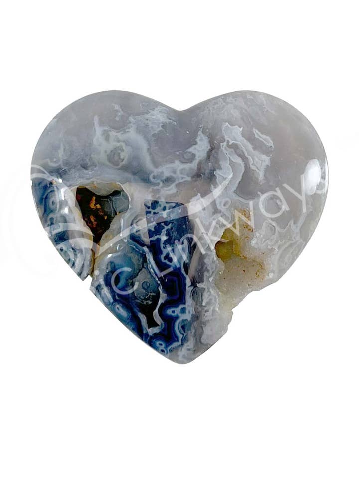 (PC)HART - AGAAT, BLAUW 1,75-2" voor wholesale door Oceanic Linkways Inc