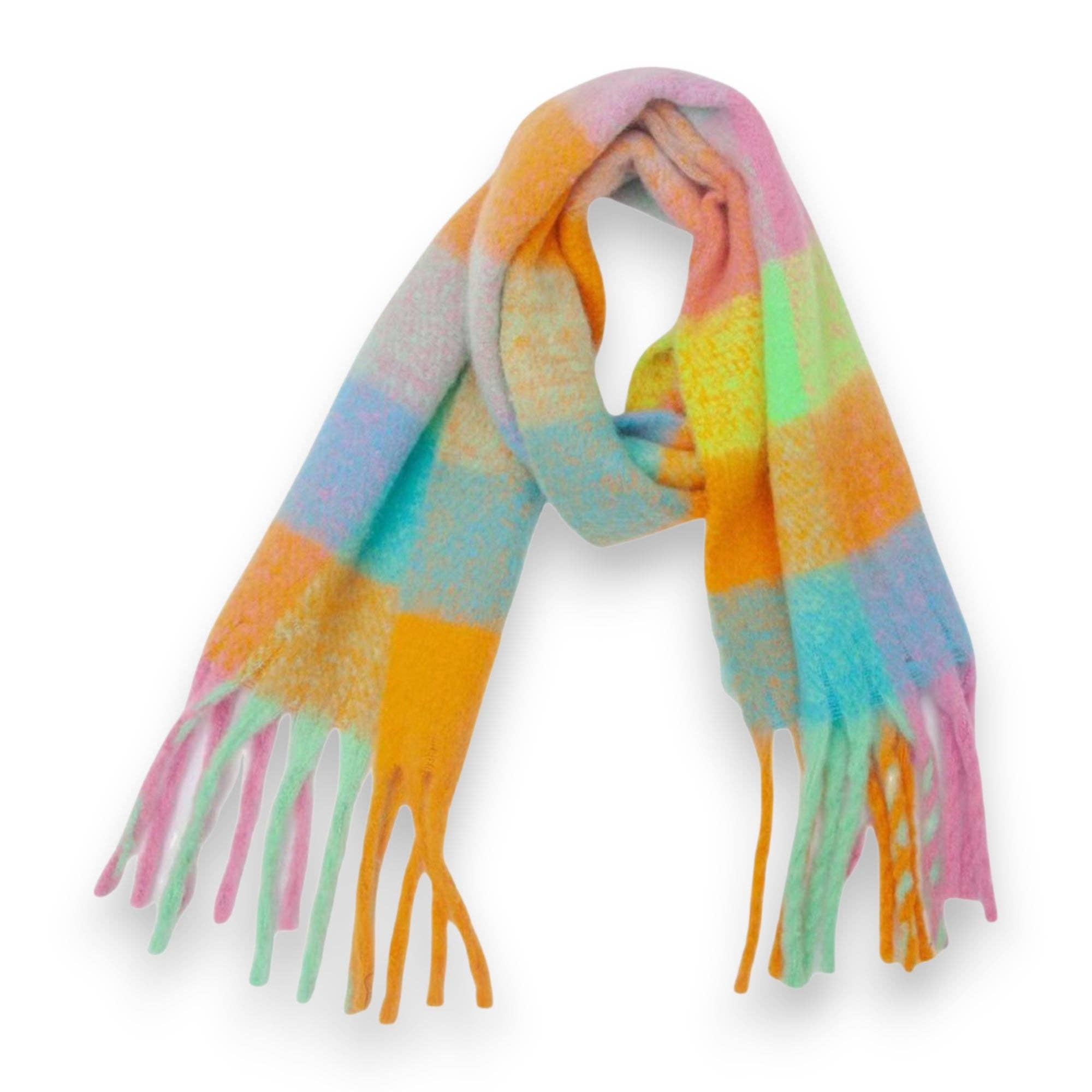 Lili Scarves (USA Duties Paid) – Cachecol - Mulher por atacado – Cachecol de Inverno com Estampa Xadrez Macia e Fofa - 15 Cores18