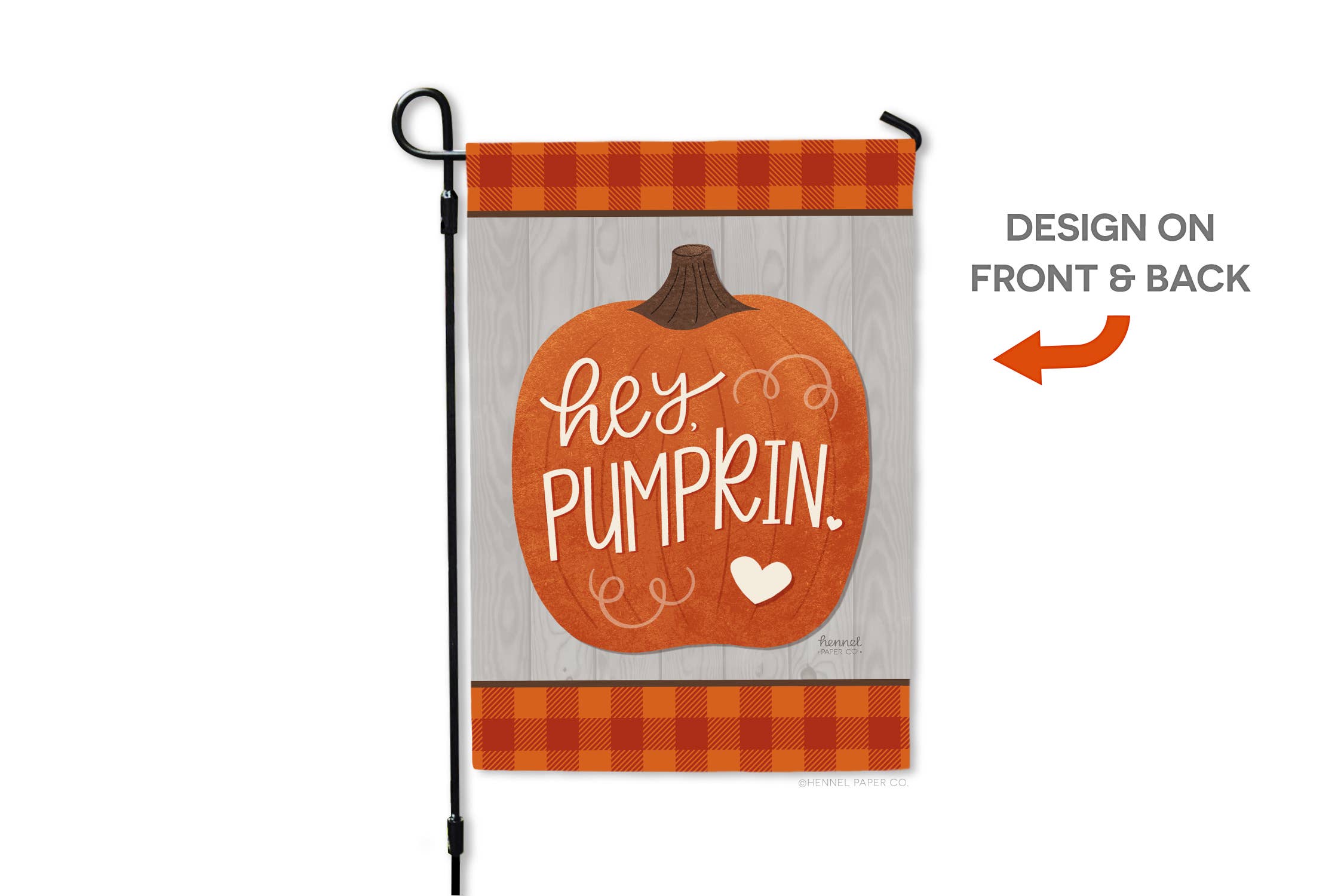 Hennel Paper Co. - Wholesale Flag - Garden Flag - Hey Pumpkin4