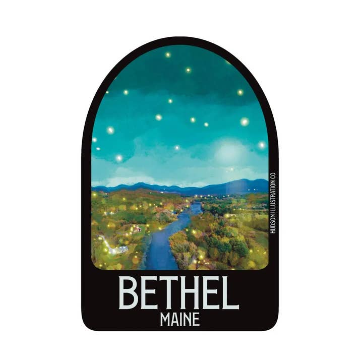 Bethel Maine Sticker/Magnet/Print/Postcard for wholesale by About Town Co