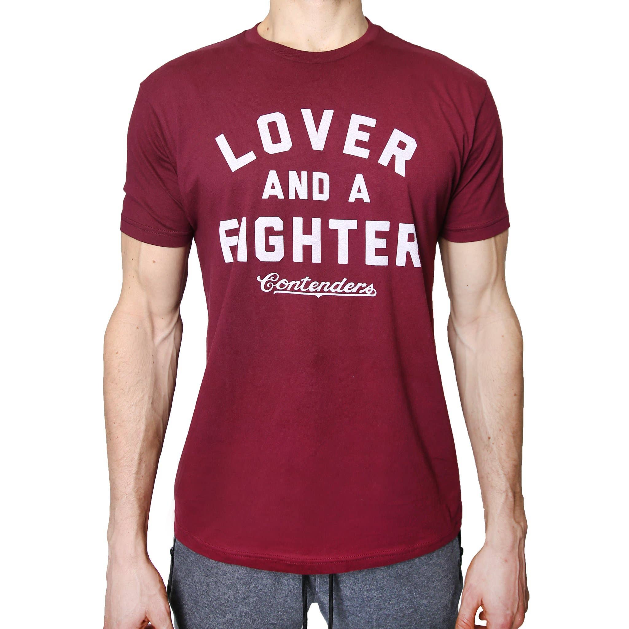 Contenders Clothing - Wholesale Screen Printed T-Shirt - Men's - MEN'S LOVER & FIGHTER SHIRT0