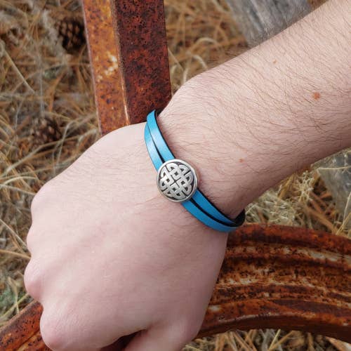 The Essence of Silver - Wholesale Bangle Bracelet - Women's Celtic Leather Bracelet7