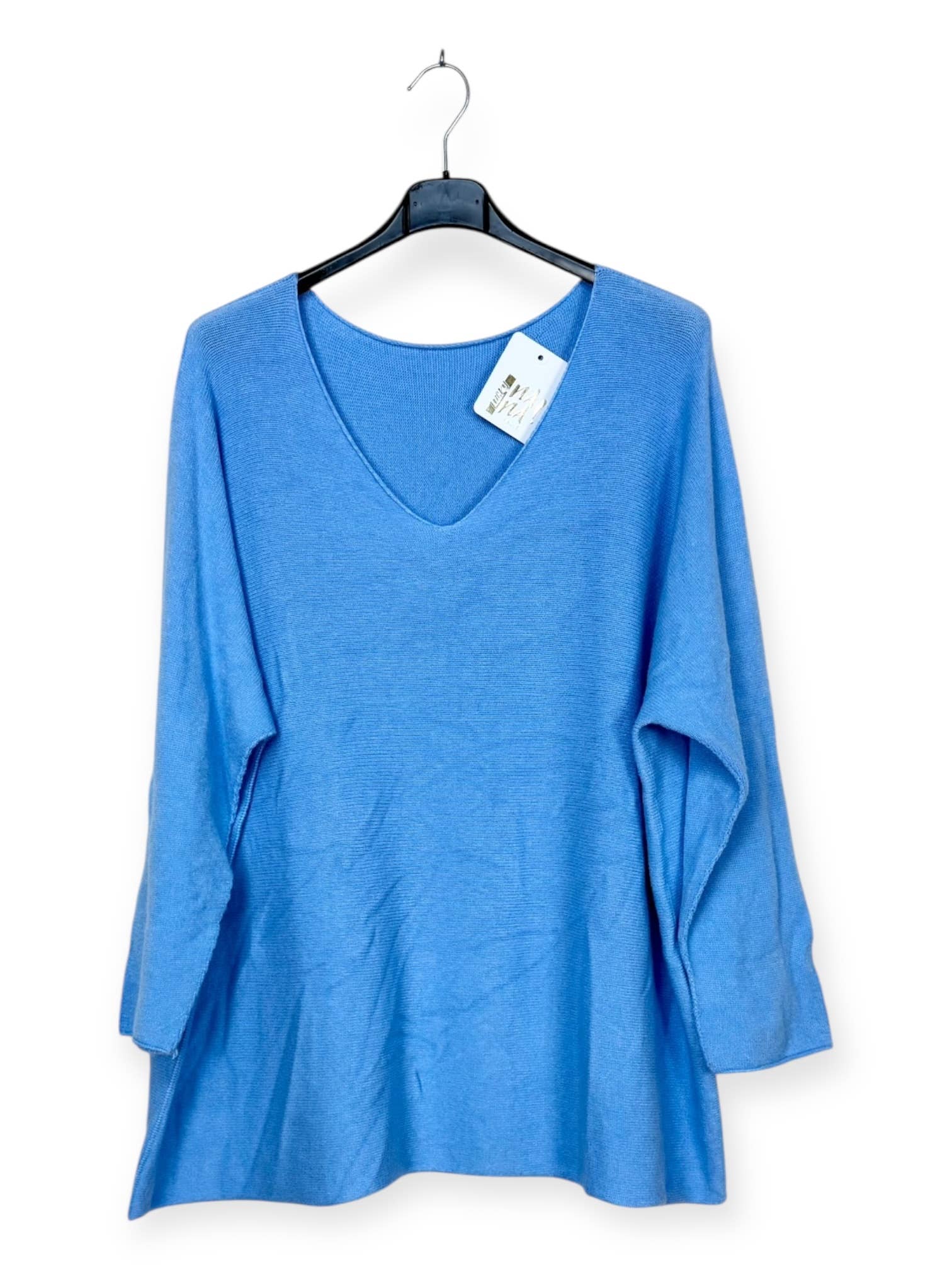 Lucky Nana - Wholesale Knit Sweater - Women's - AH L2218 - Plus Size V-Neck Sweater5