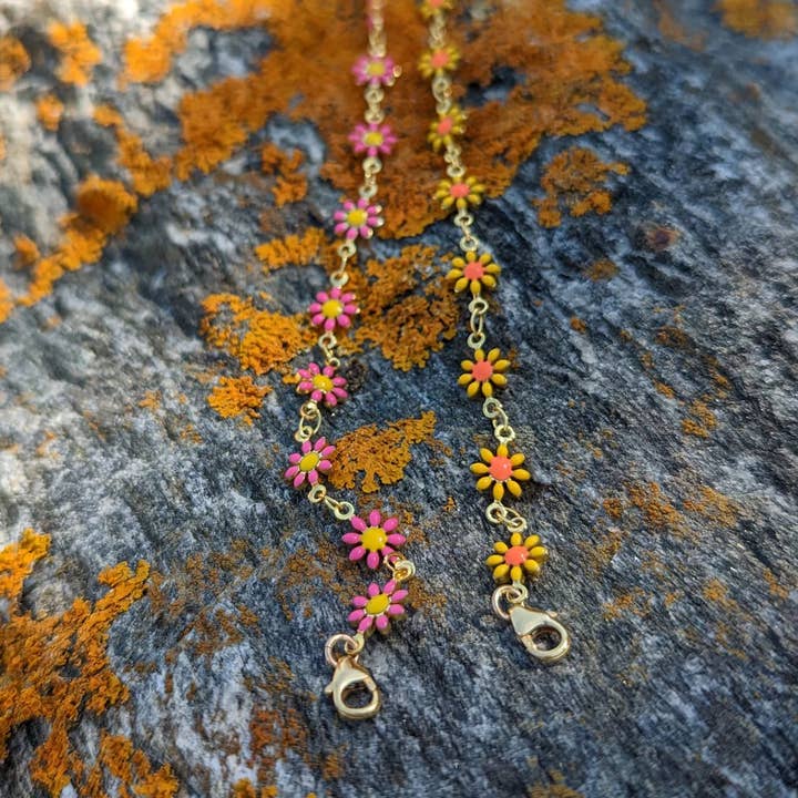 Crafts & Love - Wholesale Pendant/Charm Necklace - Flower Power Necklace