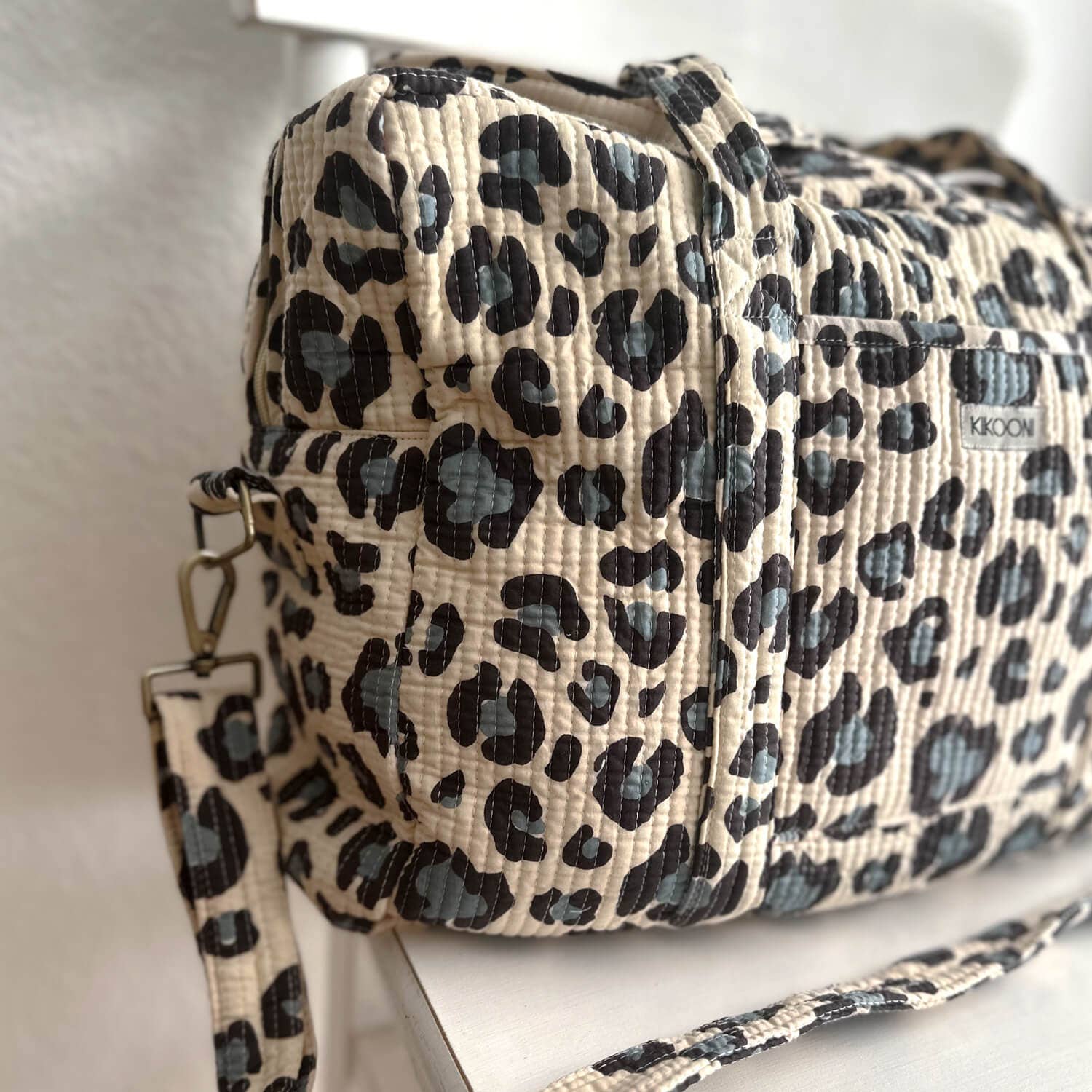 kikooni - Wholesale Weekender Bag - Women's - Large travel bag "blue Leo"7