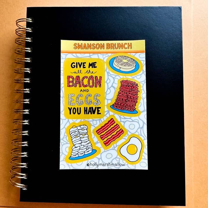 hollymarshmallow - Wholesale Sticker - All the Bacon and Eggs You Have Sticker Sheet4