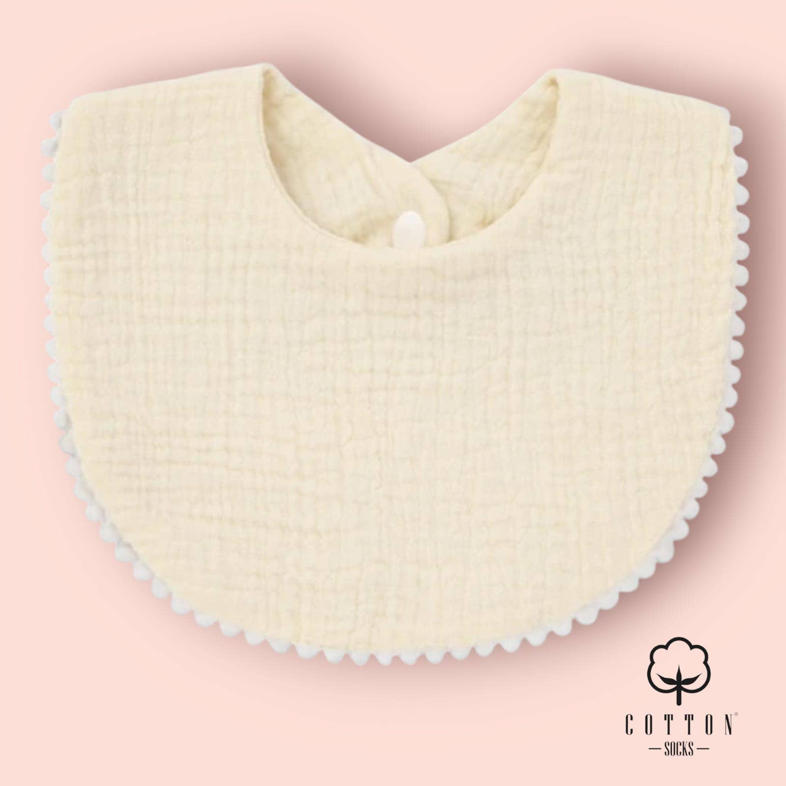 Cotton Socks - Wholesale Socks - Baby - BAO-05 Organic Cotton Bib double has 2 fabrics 25X11 cm3