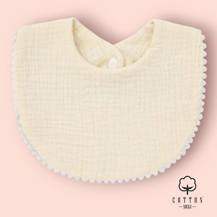 Cotton Socks - Wholesale Socks - Baby - BAO-05 Organic Cotton Bib double has 2 fabrics 25X11 cm6