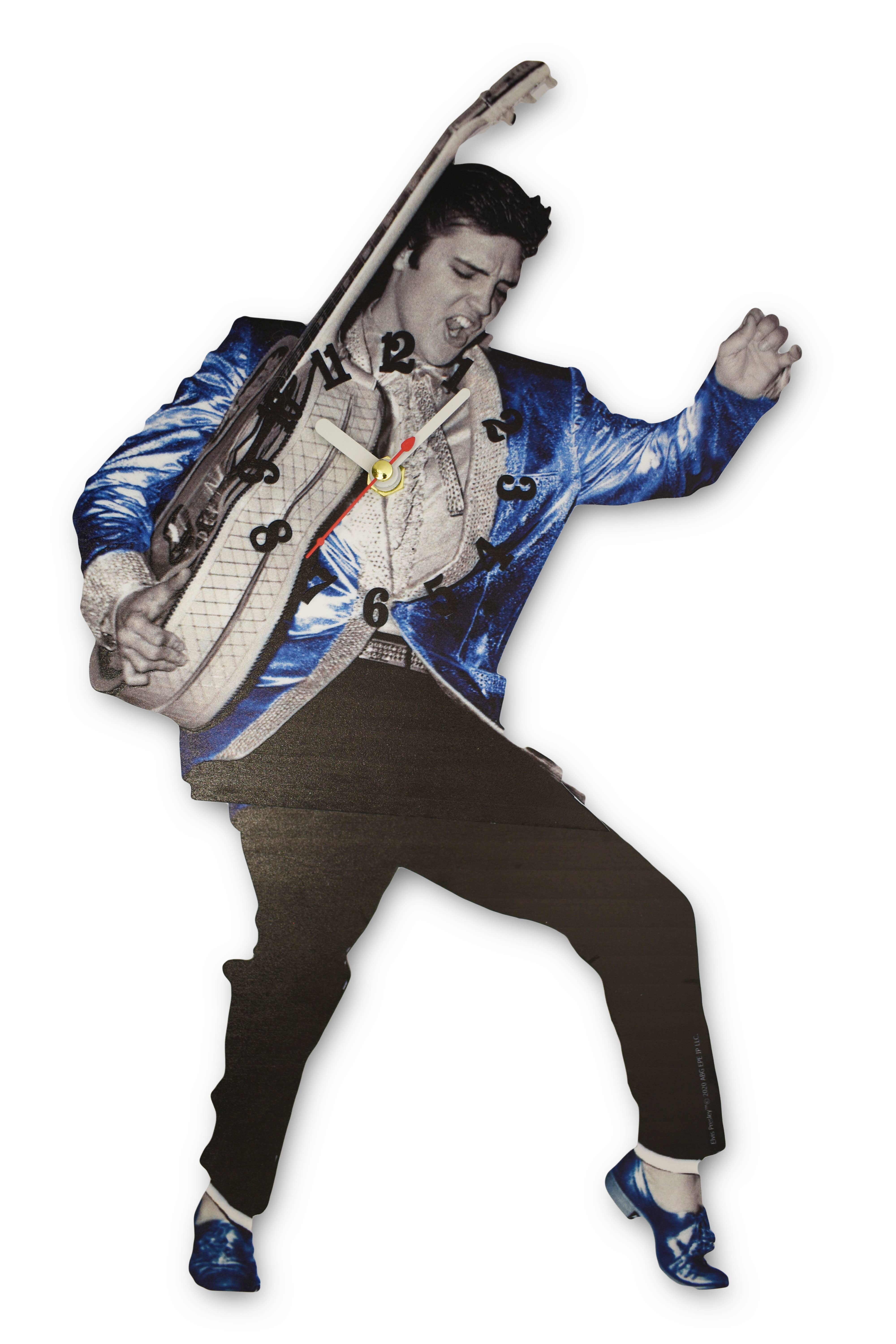 MID-SOUTH PRODUCTS - Wholesale Wall Clock - Elvis Wall Clock - Blue Suede Shoes Swinging Legs