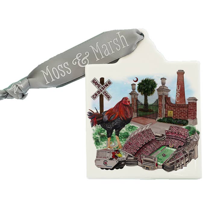 University of South Carolina Akvarel Ornament for engroshandel hos Moss & Marsh