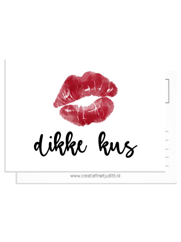 Map | Big Kiss for wholesale by Creatief met Judith