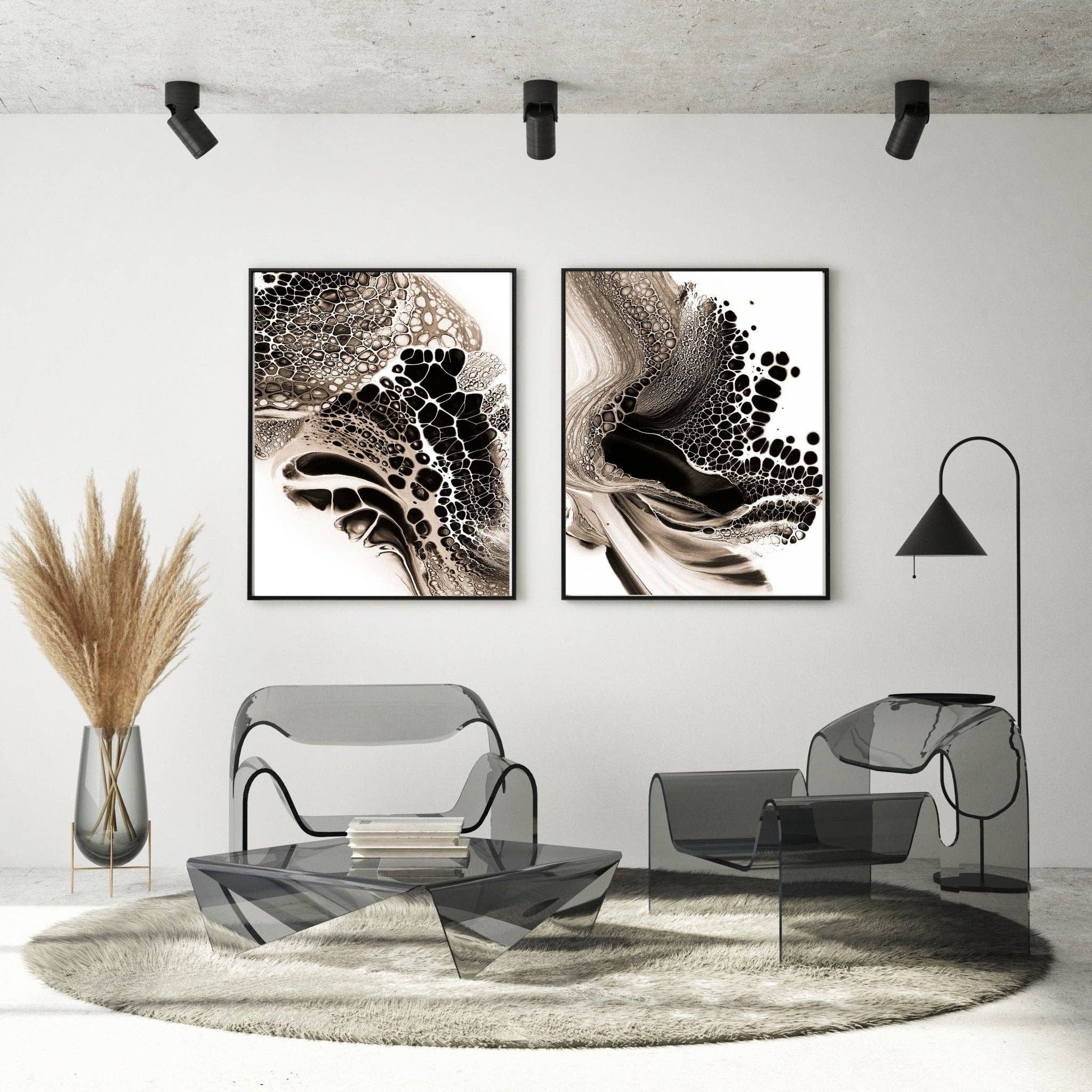 D'LUXE PRINTS - Wholesale Gallery Wall Set - Juliette Abstract Prints Set2