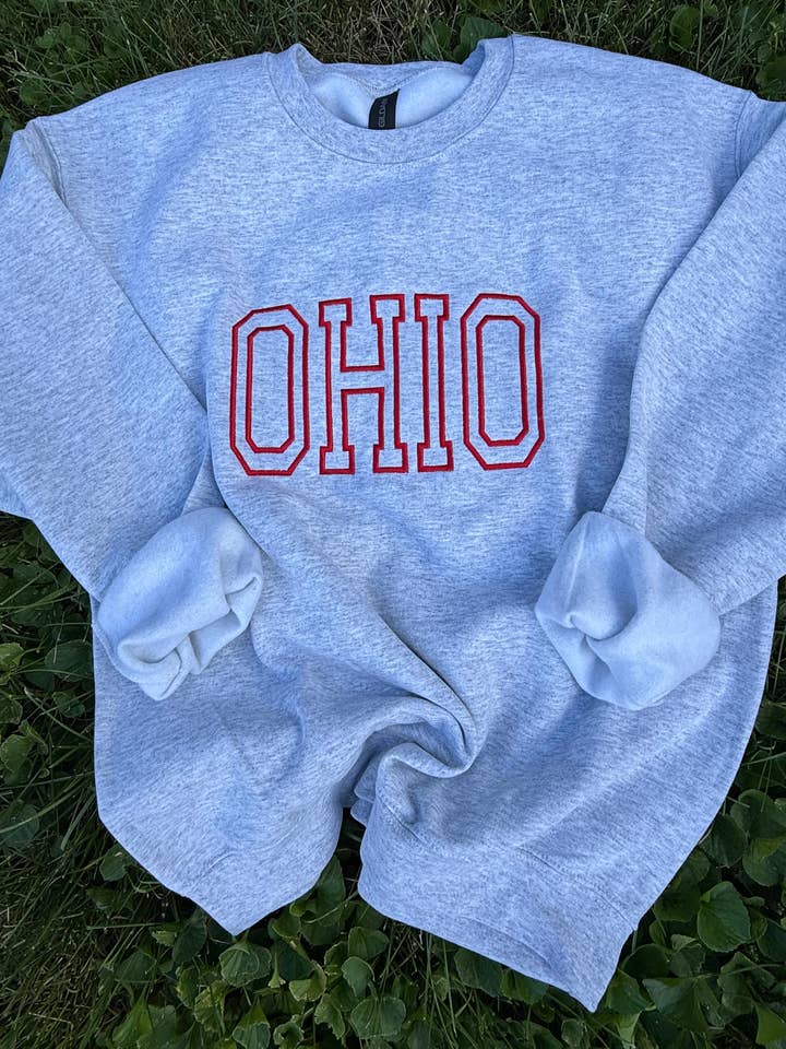 Basil & Burch - Wholesale Sweatshirt - Women's - Ohio embroidered crewneck 1