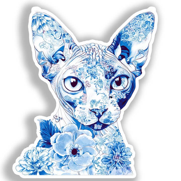 Yoonek Graphics - Wholesale Sticker - Devon Rex Cat Decal Sticker # A019683