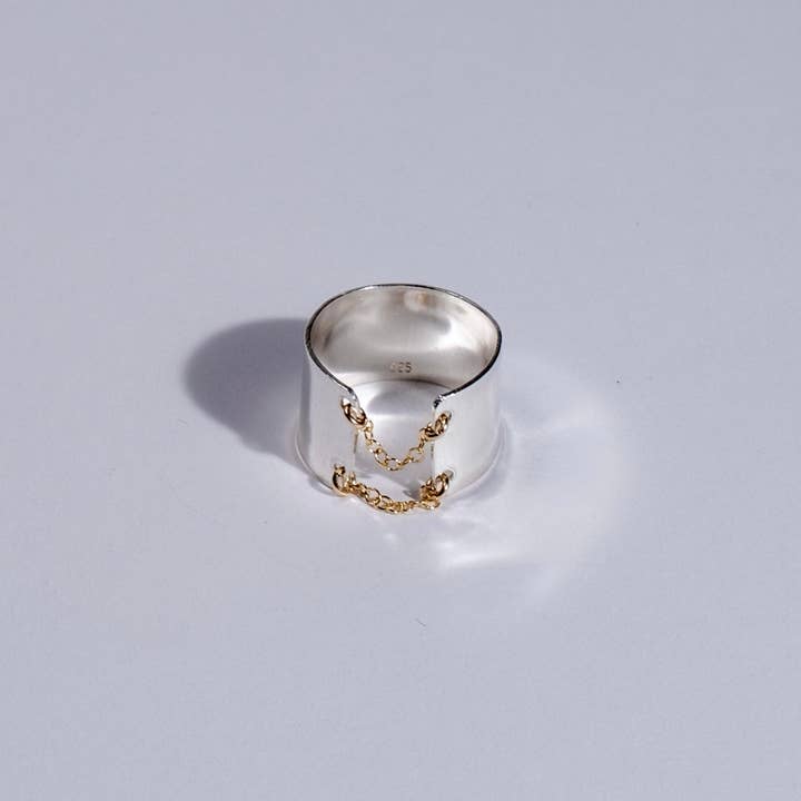 Metrix Jewelry - Wholesale Band/Stacked Ring - Corset Ring - Thick Chained Up Ring - Thick Stacking Ring2