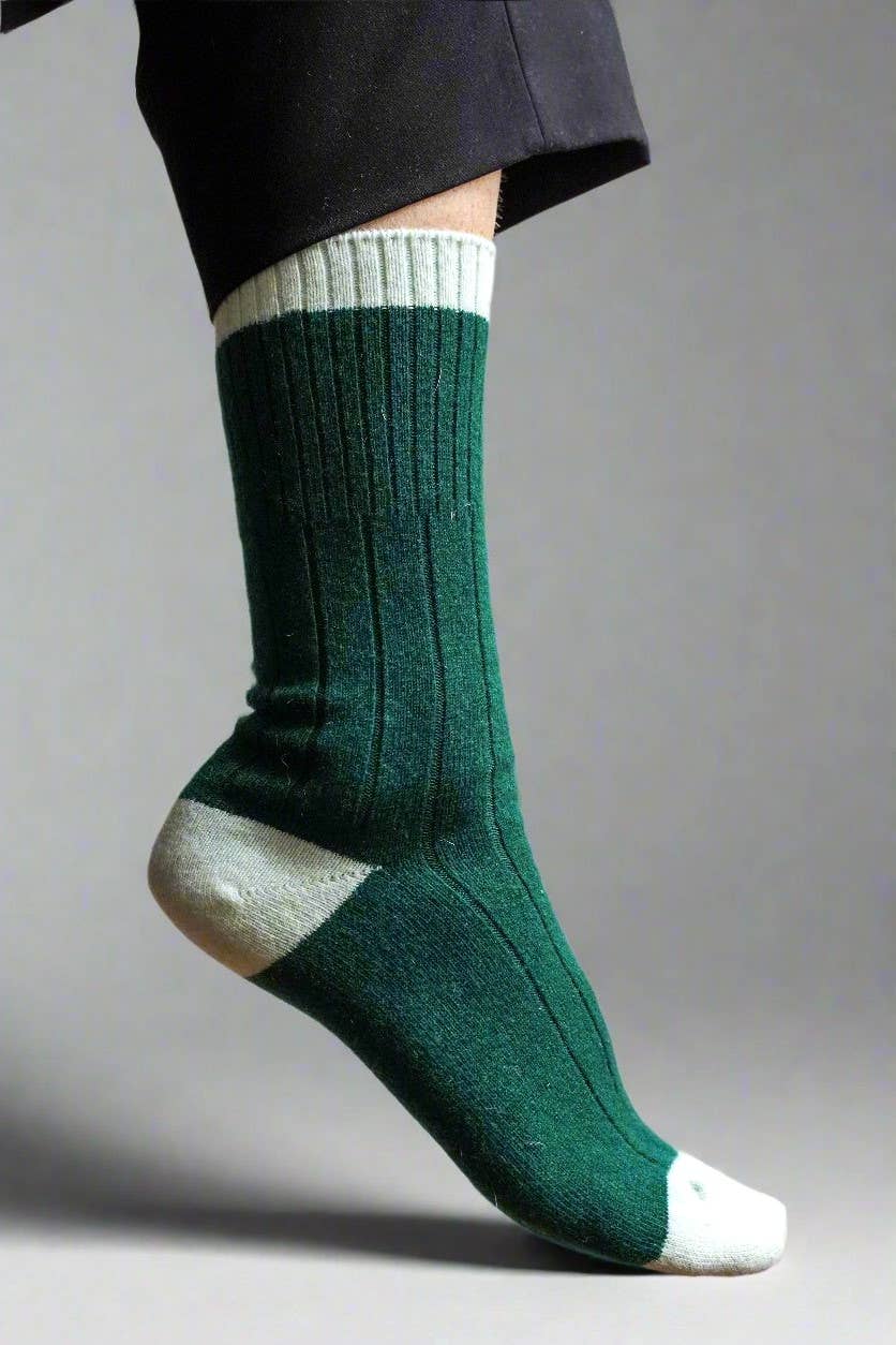 KLUE - Wholesale Socks - Women's - KLUE merino wool banded socks | Green3