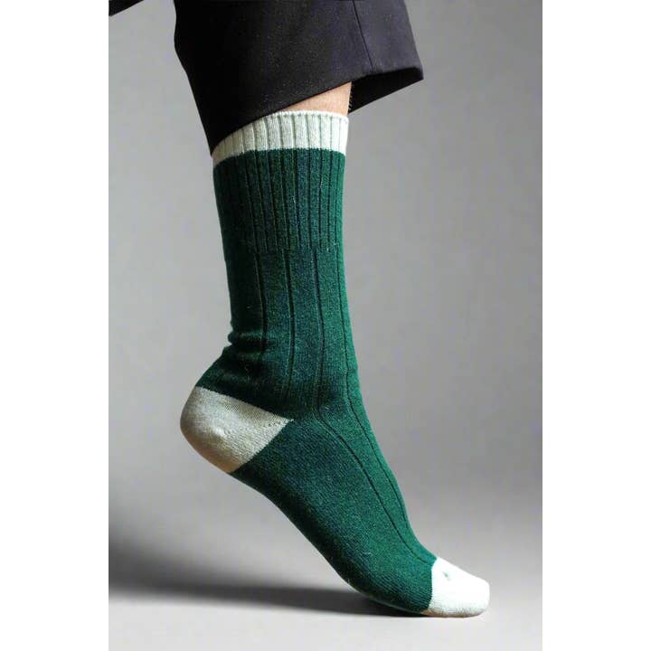 KLUE - Wholesale Socks - Women's - KLUE merino wool banded socks | Green3