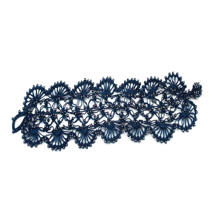 Silk Wool and Bijoux - Wholesale Woven/Braided Bracelet - "Ihlara" silk Hand-crocheted Bracelet1