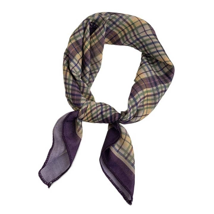 Funkyrel® Atzbranding Limited - Wholesale Head Scarf - Women's - Haila - 20" Vintage Classic Stripe Print Square Headscarf4