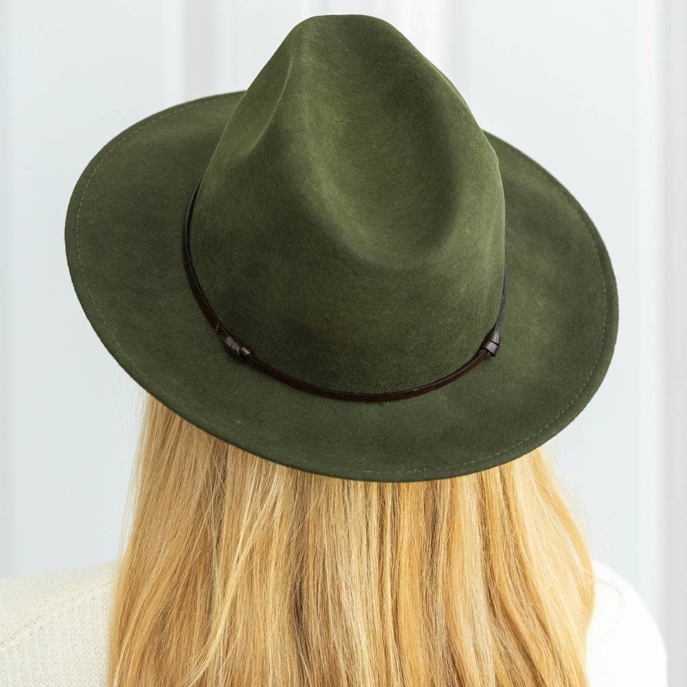 TRAVAUX EN COURS... - Wholesale Fedora - Women's - FELT HAT - leather band, sewn brim45