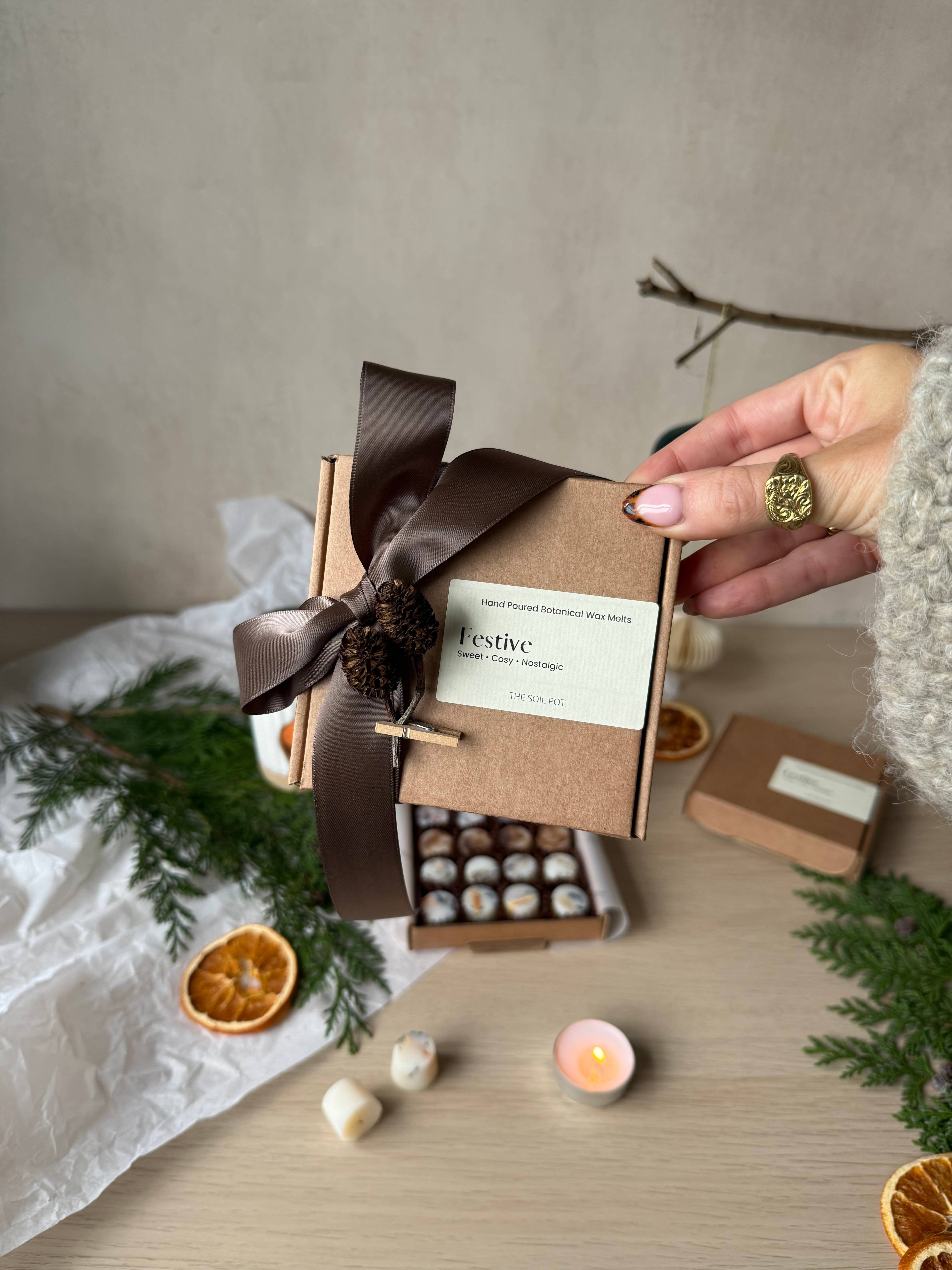 The Soil Pot – wholesale Wax melt – Christmas Wax Melt Gift Box, Wax Melt Sampler5