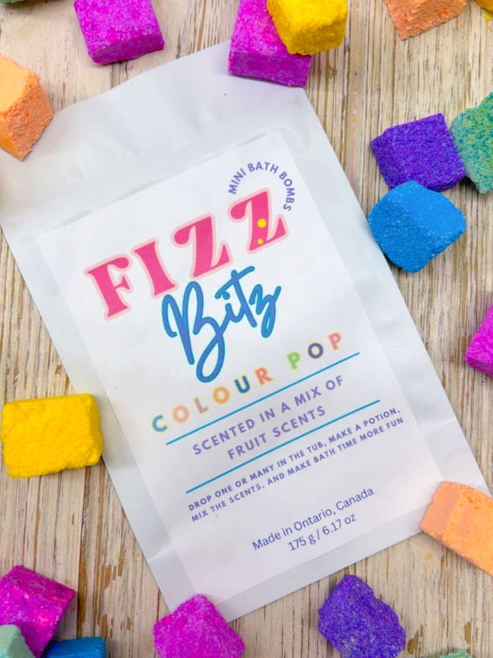 Cubes de bain Fizz Bitz Colour Pop pour la vente par Fizz Soakery