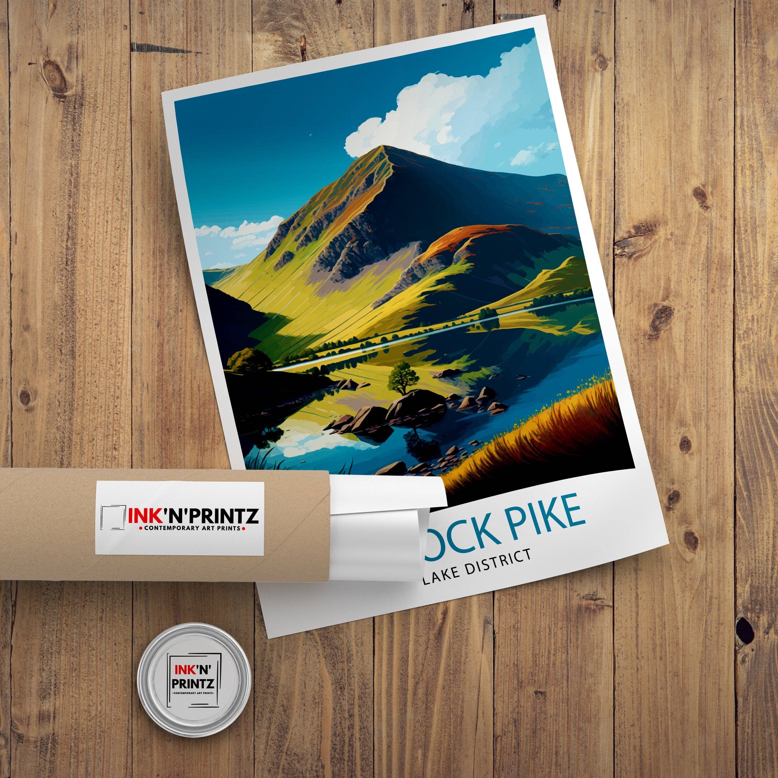 InkNPrintz – wholesale Art print – Ullock Pike Travel Poster8