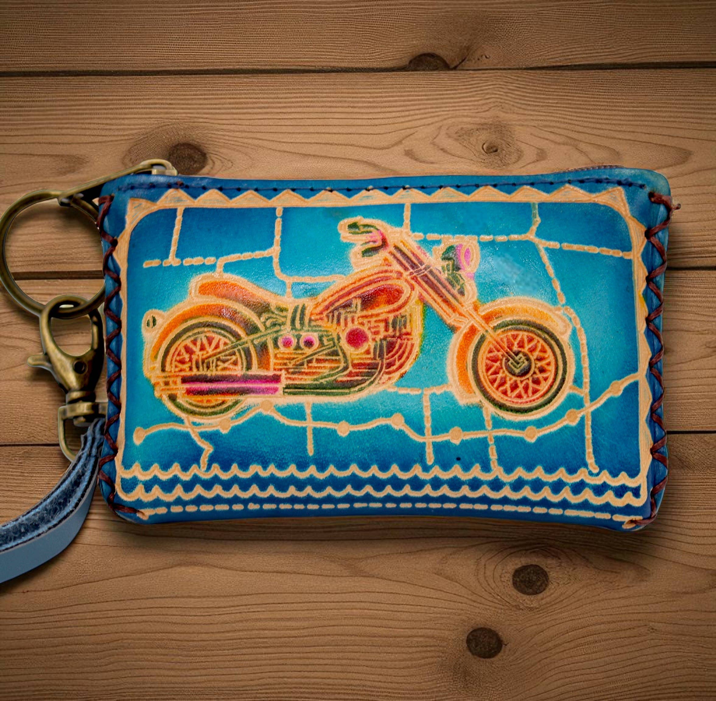 Sunflower Handmade leather inc - Wholesale Coin Purse - Women's - Handmade leather Route66 coin purse wallet2