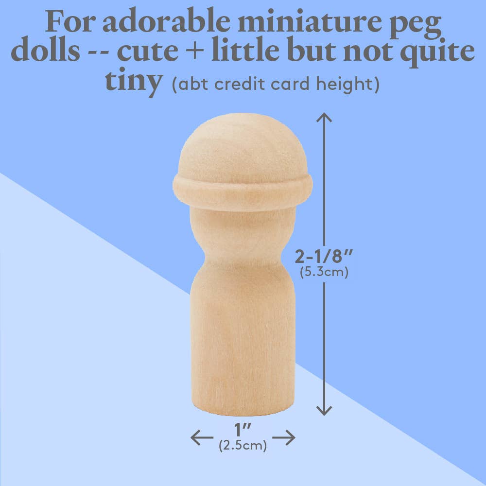 Woodpeckers Crafts - Wholesale DIY Craft Kit - 2-1/8" Community Worker Peg Doll4