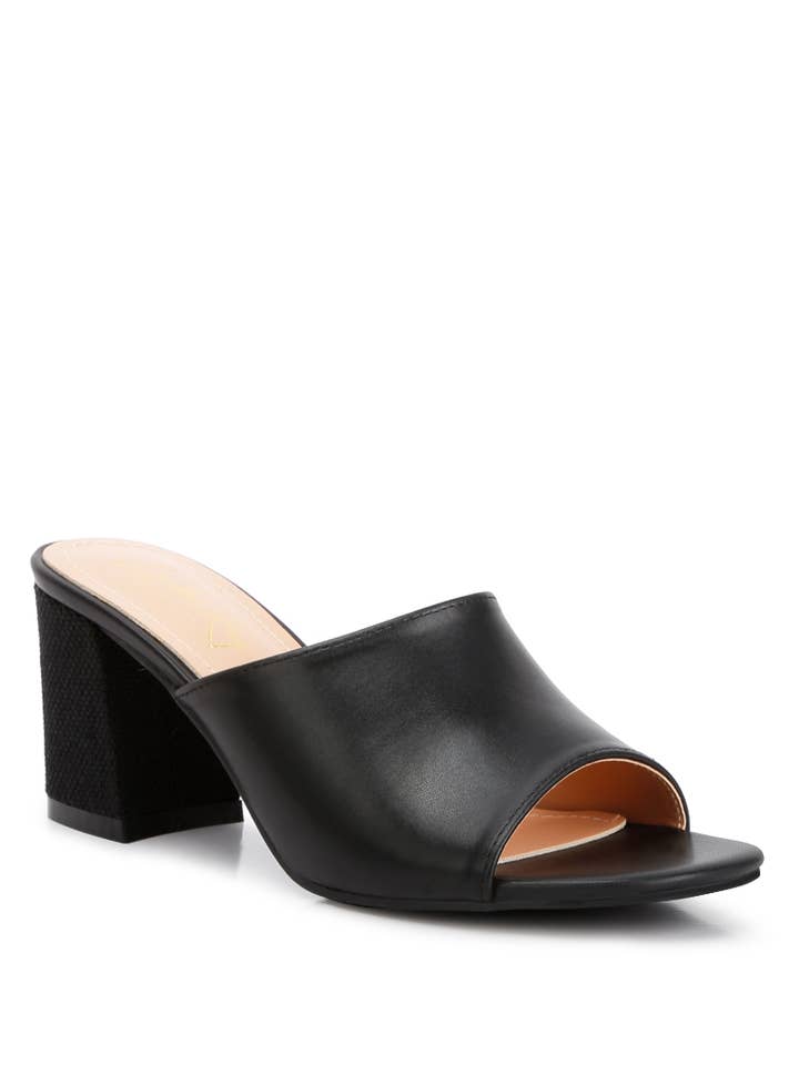 ADDIE Block Heel Slip On Sandals for wholesale by Rag Company