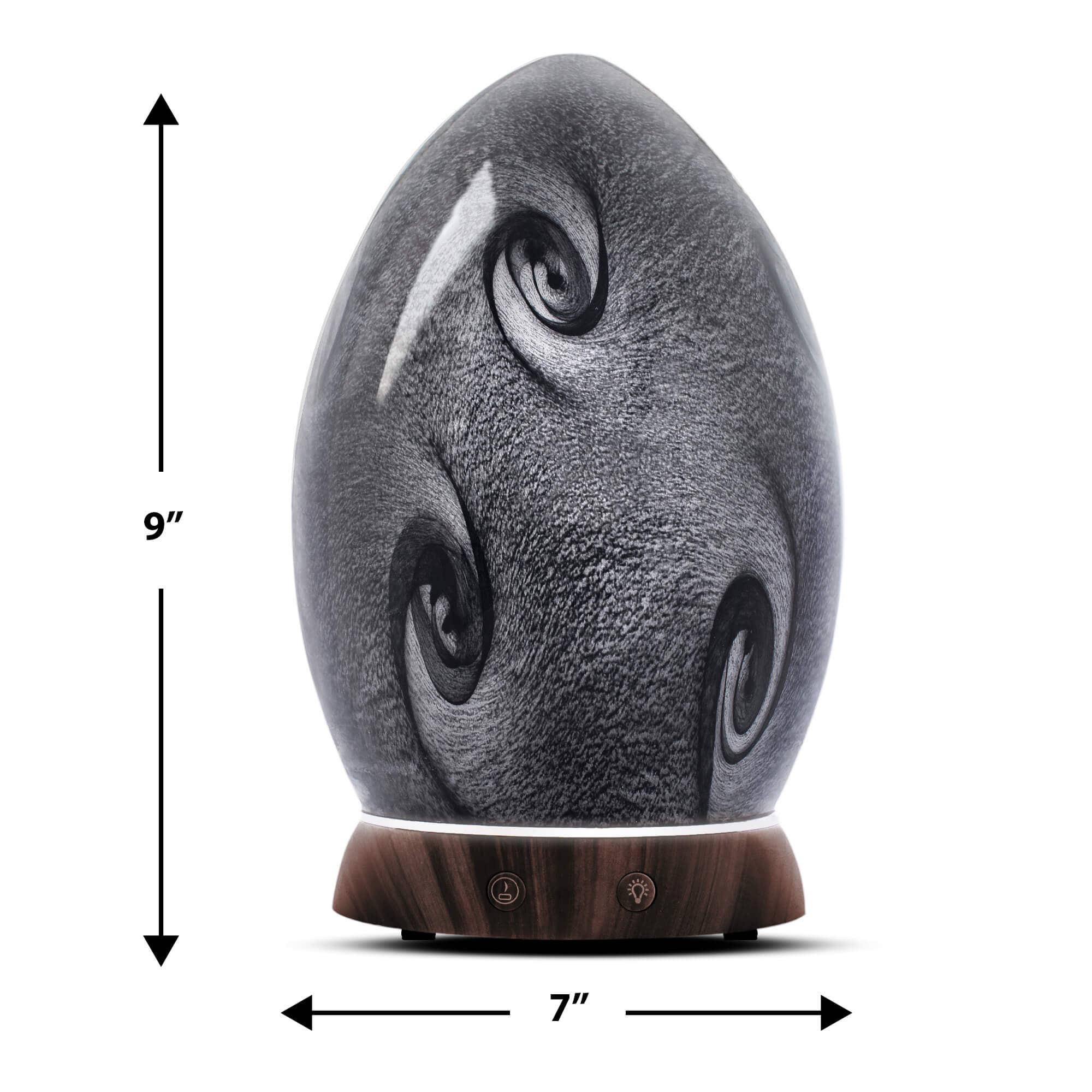 Greenair Inc. - Wholesale Electronic Diffuser - Lux Grey Marble hand-blown glass aroma diffuser holiday gift1