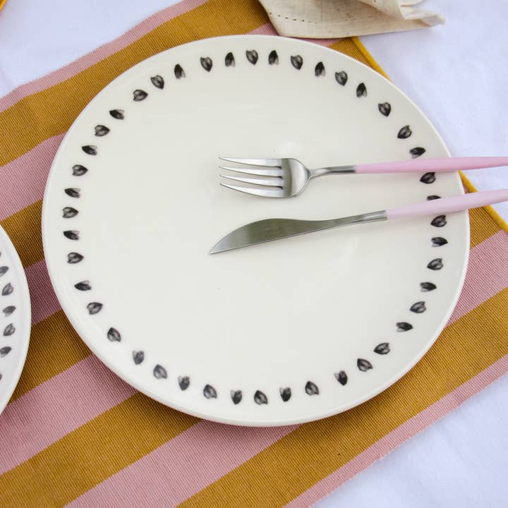 Pó de Barro - Wholesale Dinner Plate - Dinner Plate Hearts Butterfly Effect1