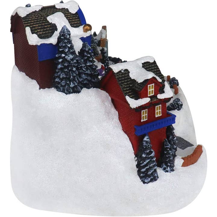 Top Treasures - Wholesale Christmas Decoration - Ski Resort with Moving Skiers2