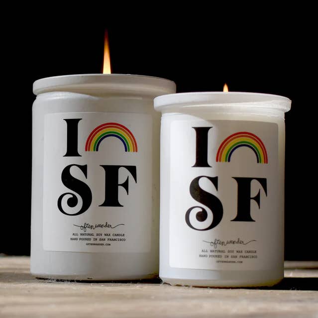 I Rainbow San Francisco – City Love Candle for wholesale by Often Wander